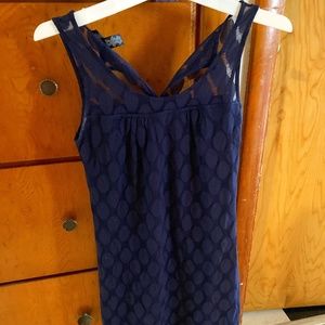 blue polka dot dress